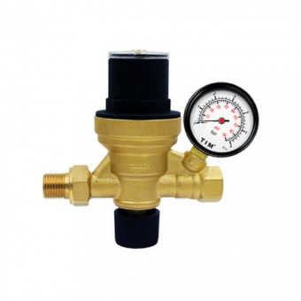 Клапан автоматической подпитки c манометром 1/2" TIM AF0206A